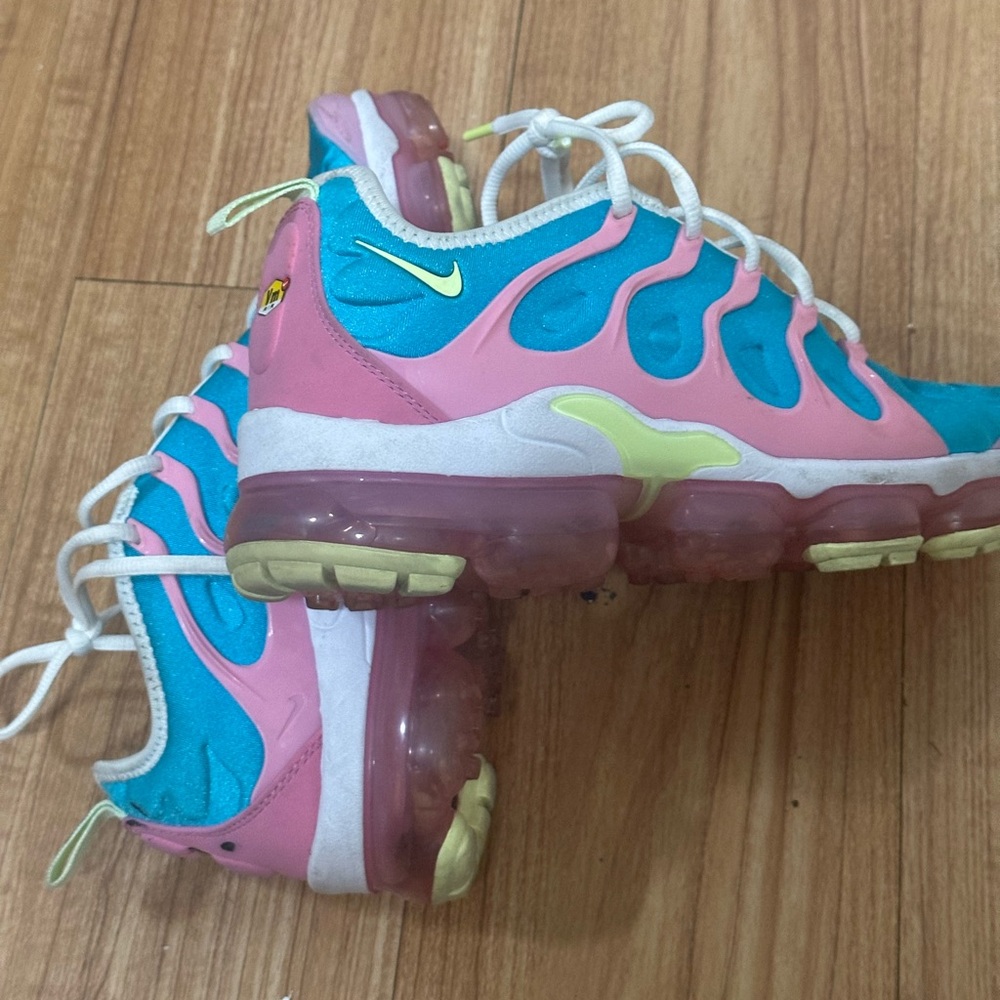 Vibrant Pink and Blue Sneakers